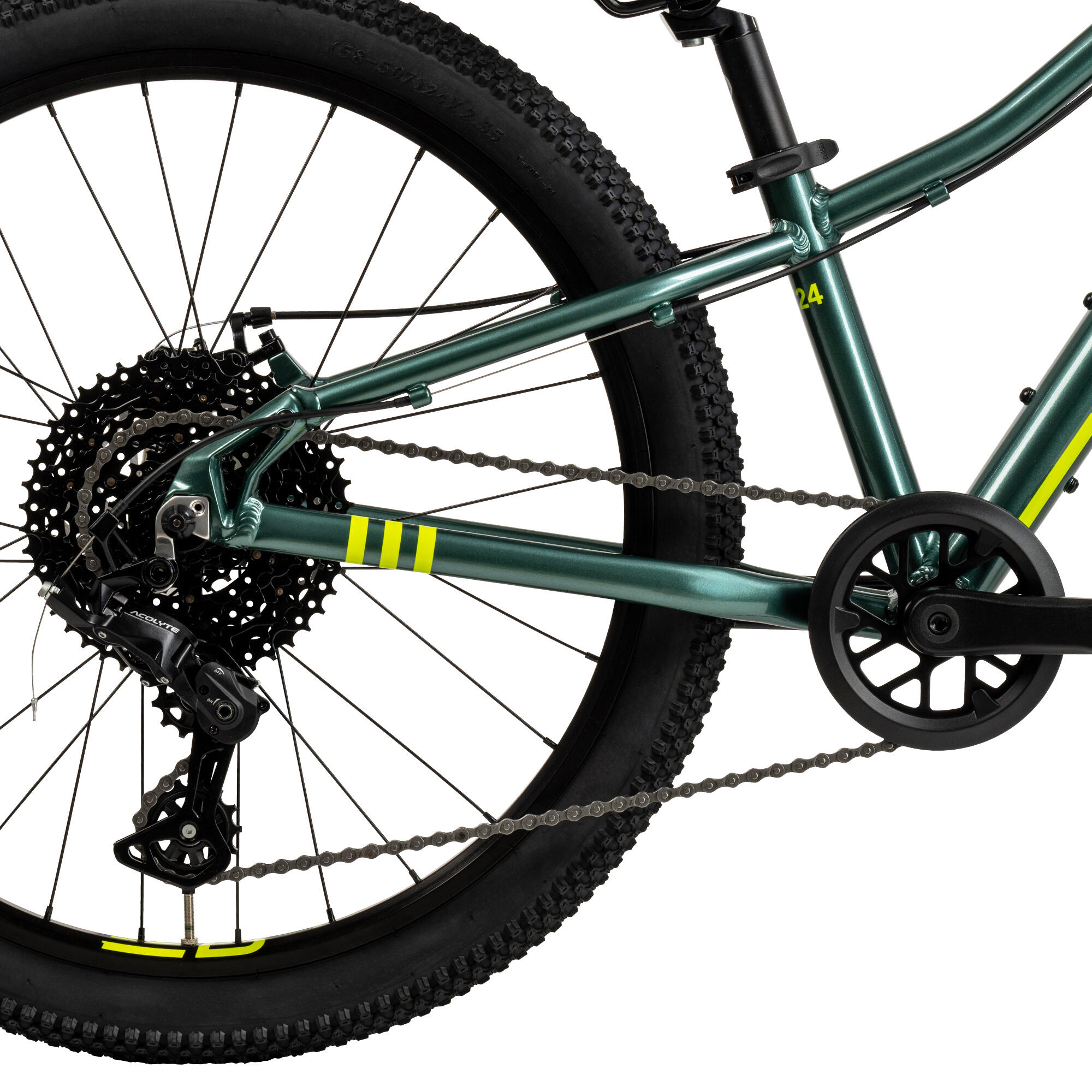 Batch 24" Kinder-Mountainbike, Fichtengrün 3/6