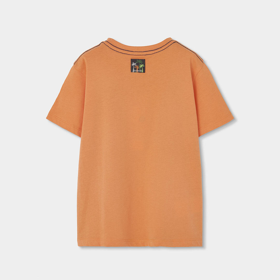 Camisetas de verano de gimnasia kids niño boboli naranja 2/4