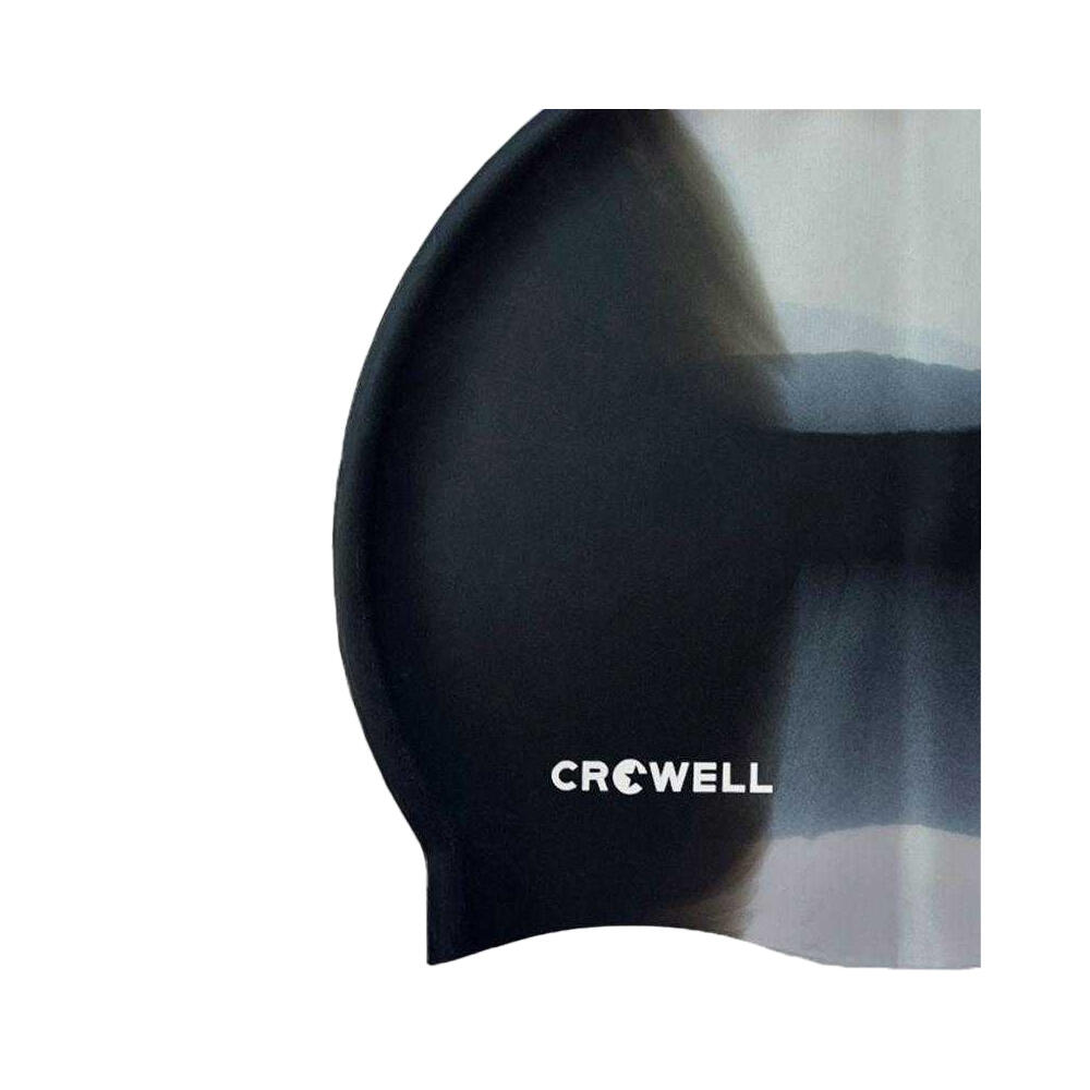 Cuffia Da Nuoto Silicone Adulto Unisex Crowell Nero 2/2