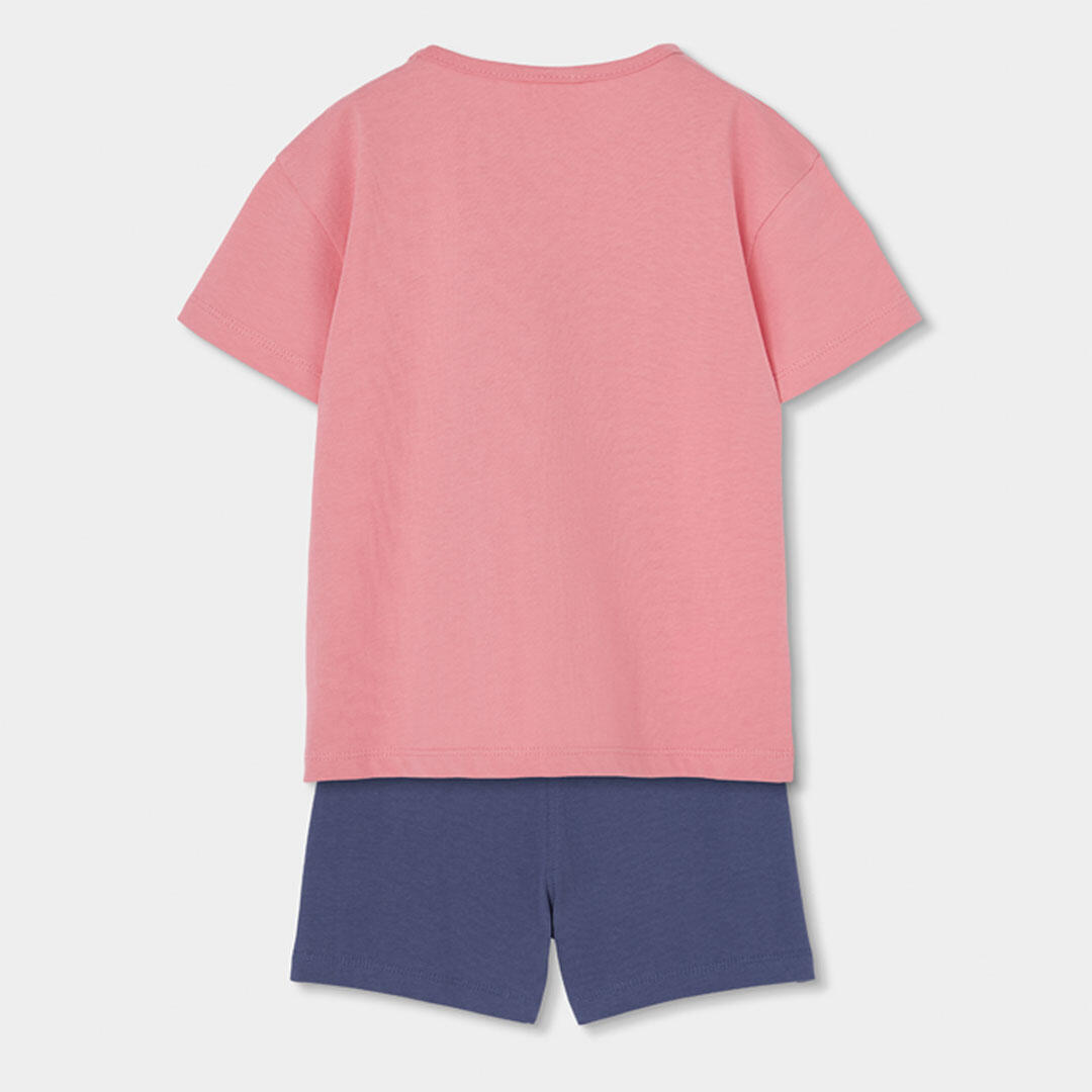 Conjuntos de verano de gimnasia kids niña boboli salmón 2/7