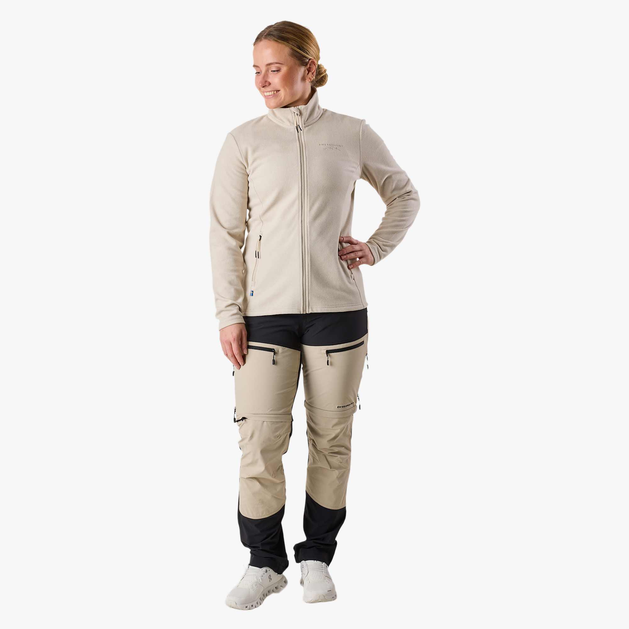 Women hiking outdoor pants wind resistant breathable Lofoten Stretch Zip-Off 3/7