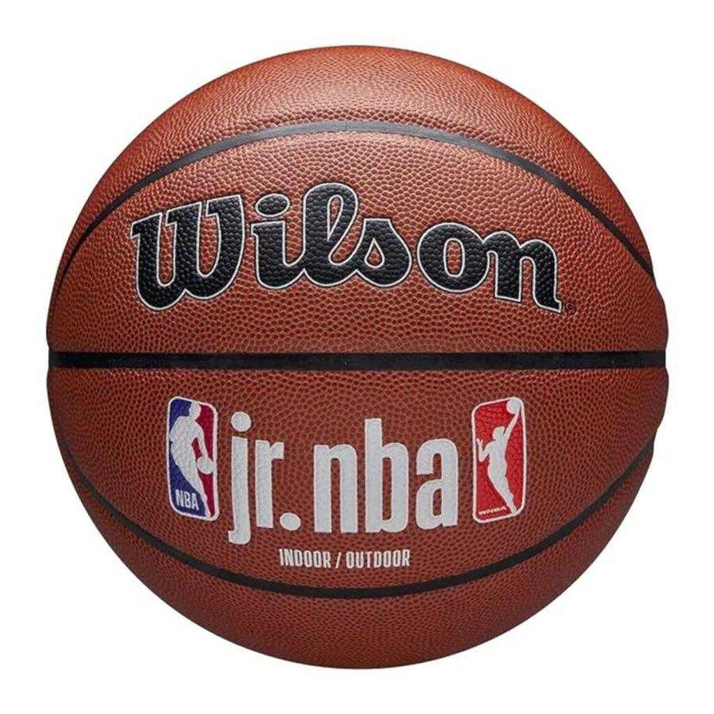 JR NBA Logo Basketball (Brown)