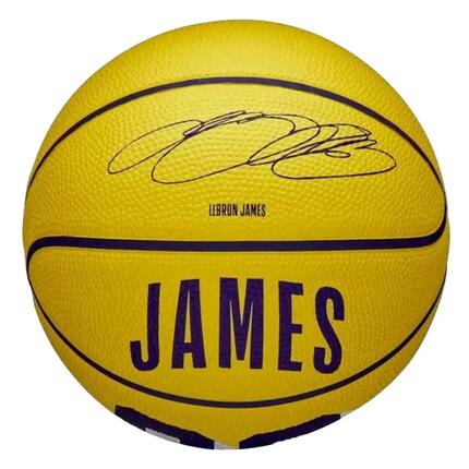 Ballon De Basket Motif/style NBA LEBRON JAMES (Jaune) Taille 3