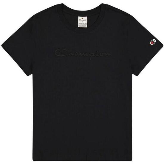Champion TEE Light Cotton Jersey Donna Cotone Nero M