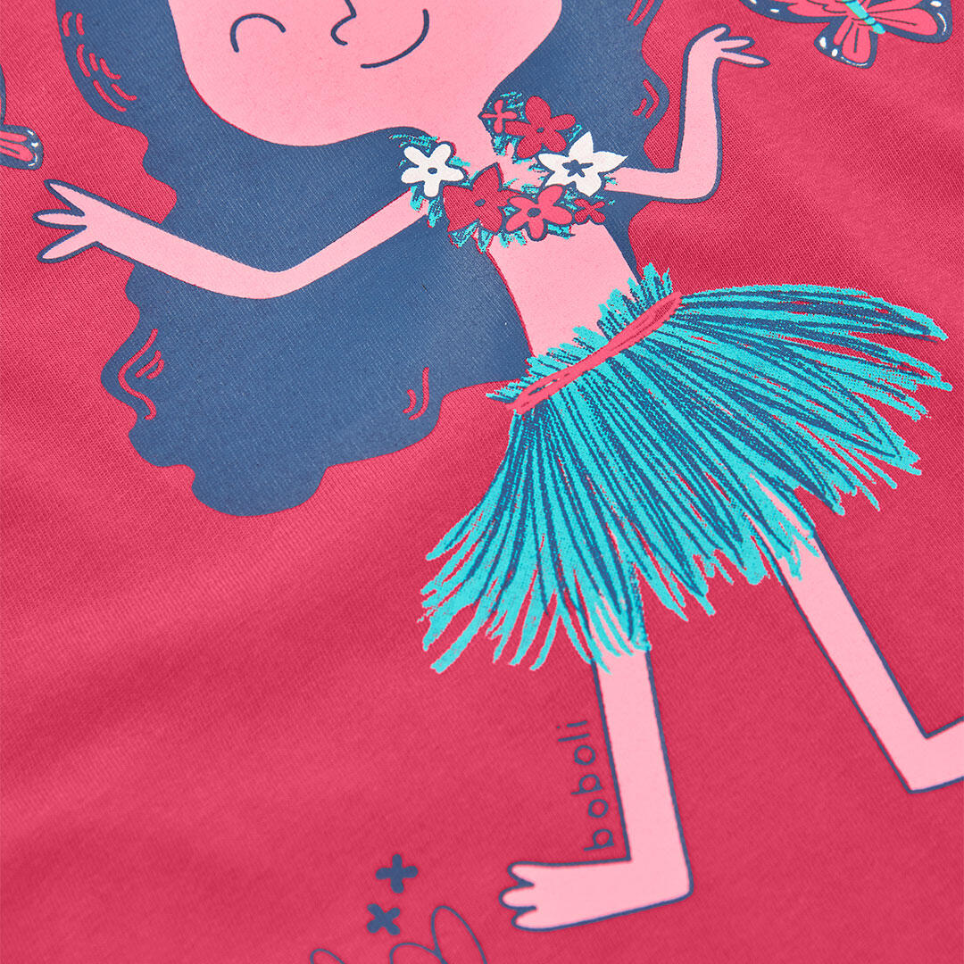 Camisetas de verano de senderismo kids niña boboli fresa 4/4