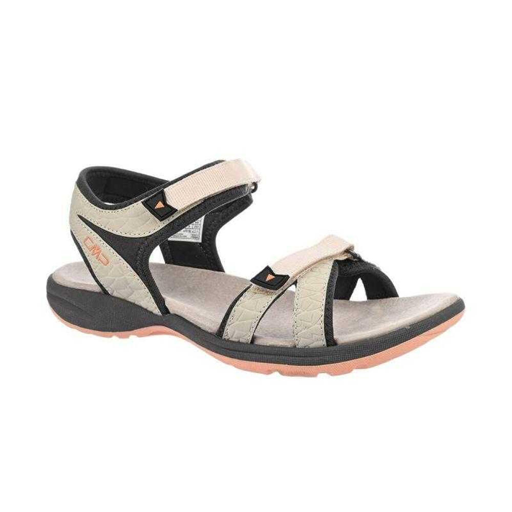 Womens/Ladies Adib Leather Hiking Sandals (Beige/Cream)