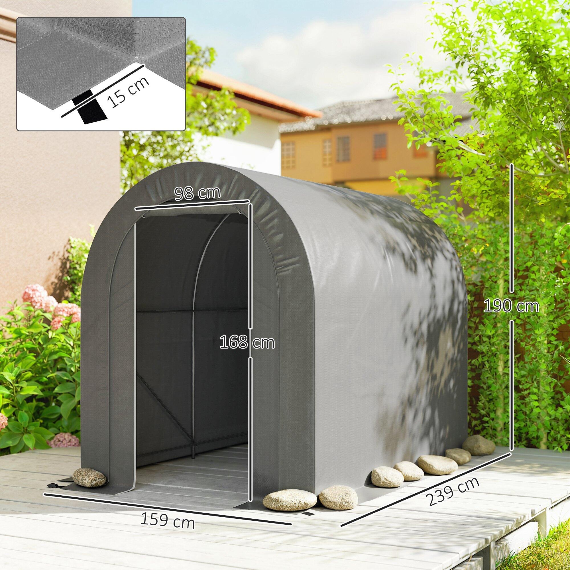 Tenda  Outsunny Cinzento Claro 3/5