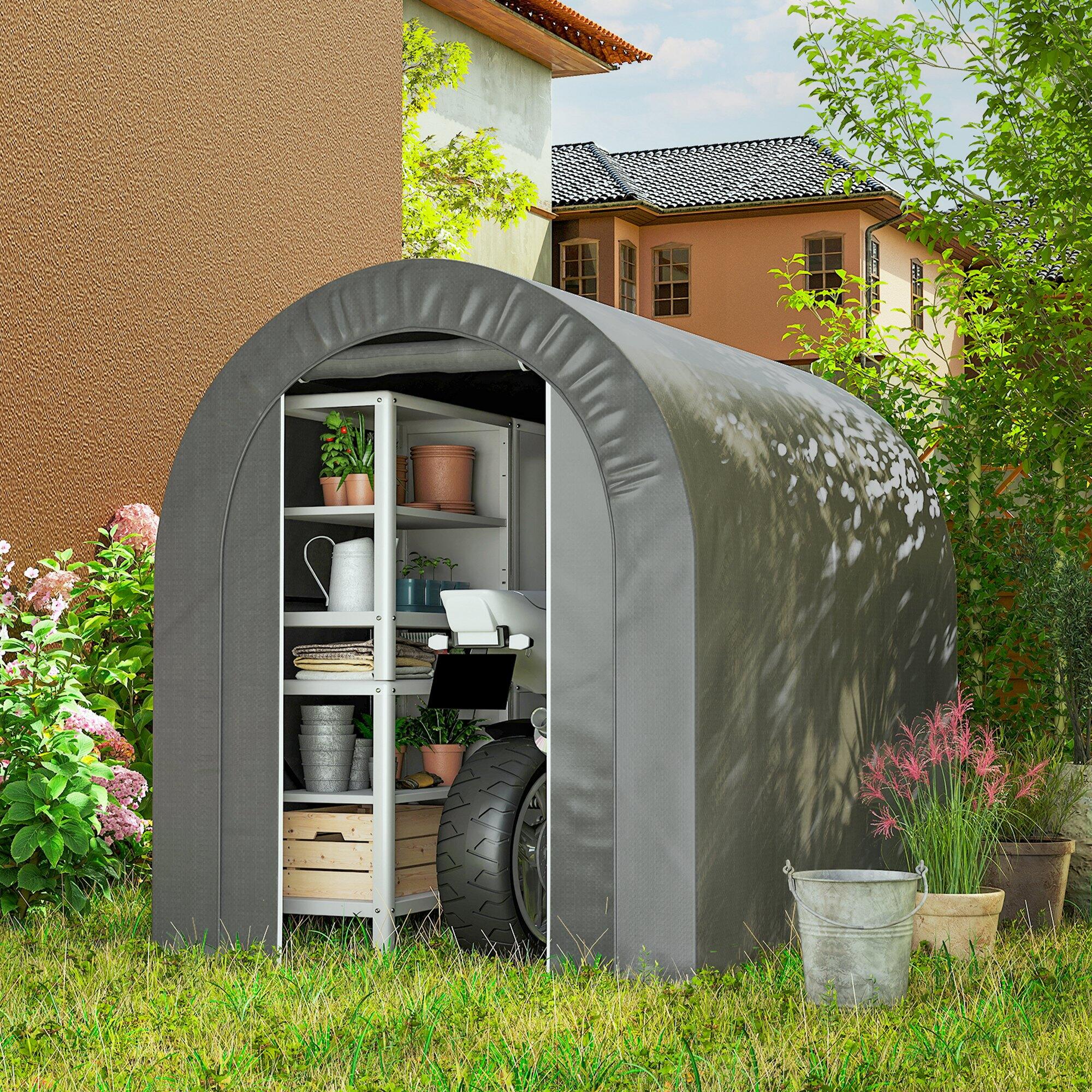 Tenda  Outsunny Cinzento Claro 2/5