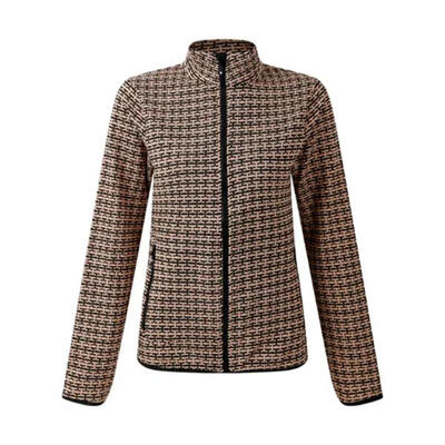 Dames descend ii fleece midlayer (warm taupe/zwart)