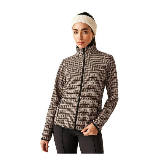 Descend II" Midlayer für , Fleece Damen Warm Taupe/Schwarz