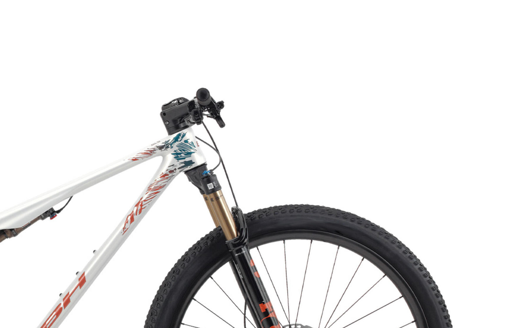 Bicicleta Mtb Bh Lynx Sls 7.5 Blanco-naranja 2/3