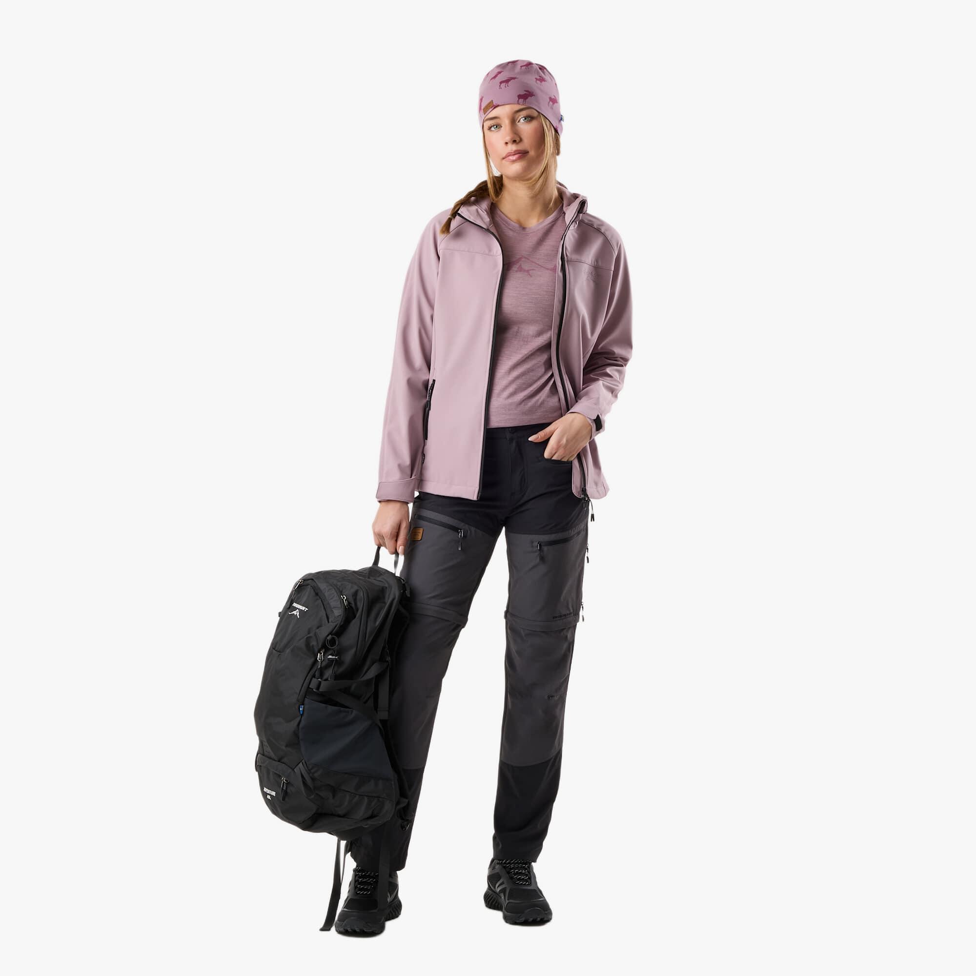 Women hiking outdoor pants wind resistant breathable Lofoten Stretch Zip-Off 3/7