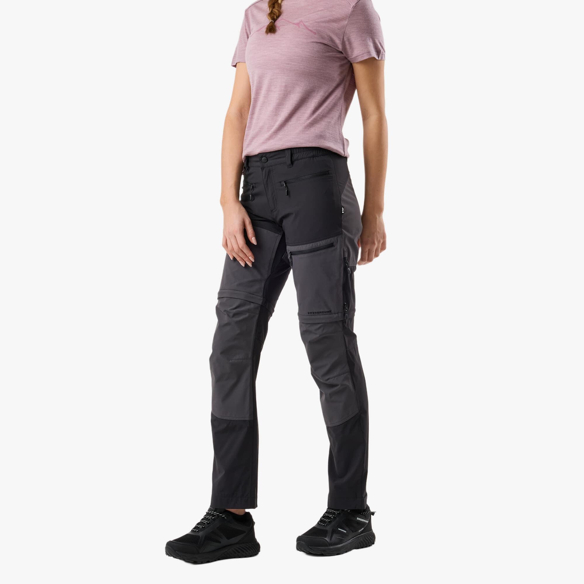 Women hiking outdoor pants wind resistant breathable Lofoten Stretch Zip-Off 4/7