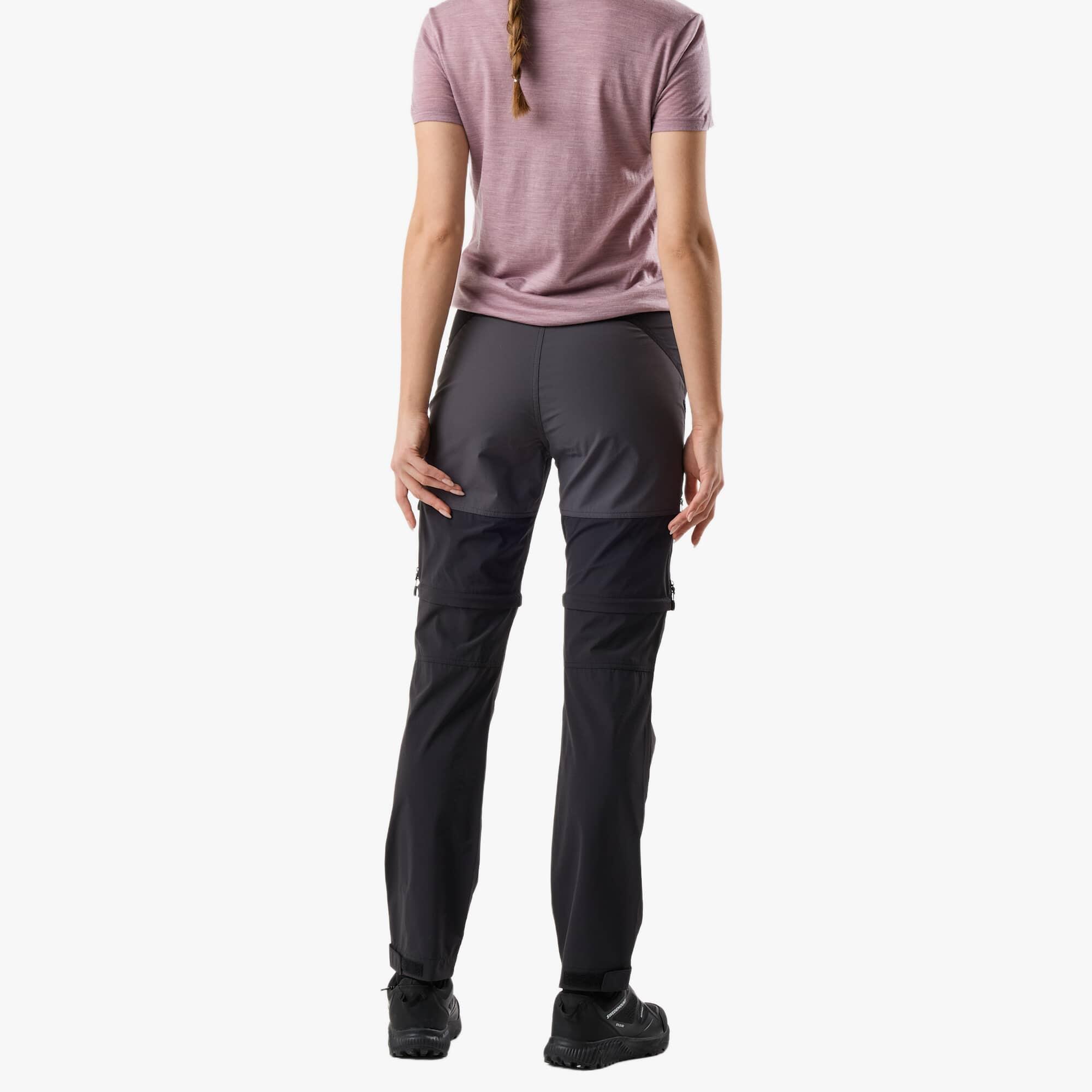 Women hiking outdoor pants wind resistant breathable Lofoten Stretch Zip-Off 2/7