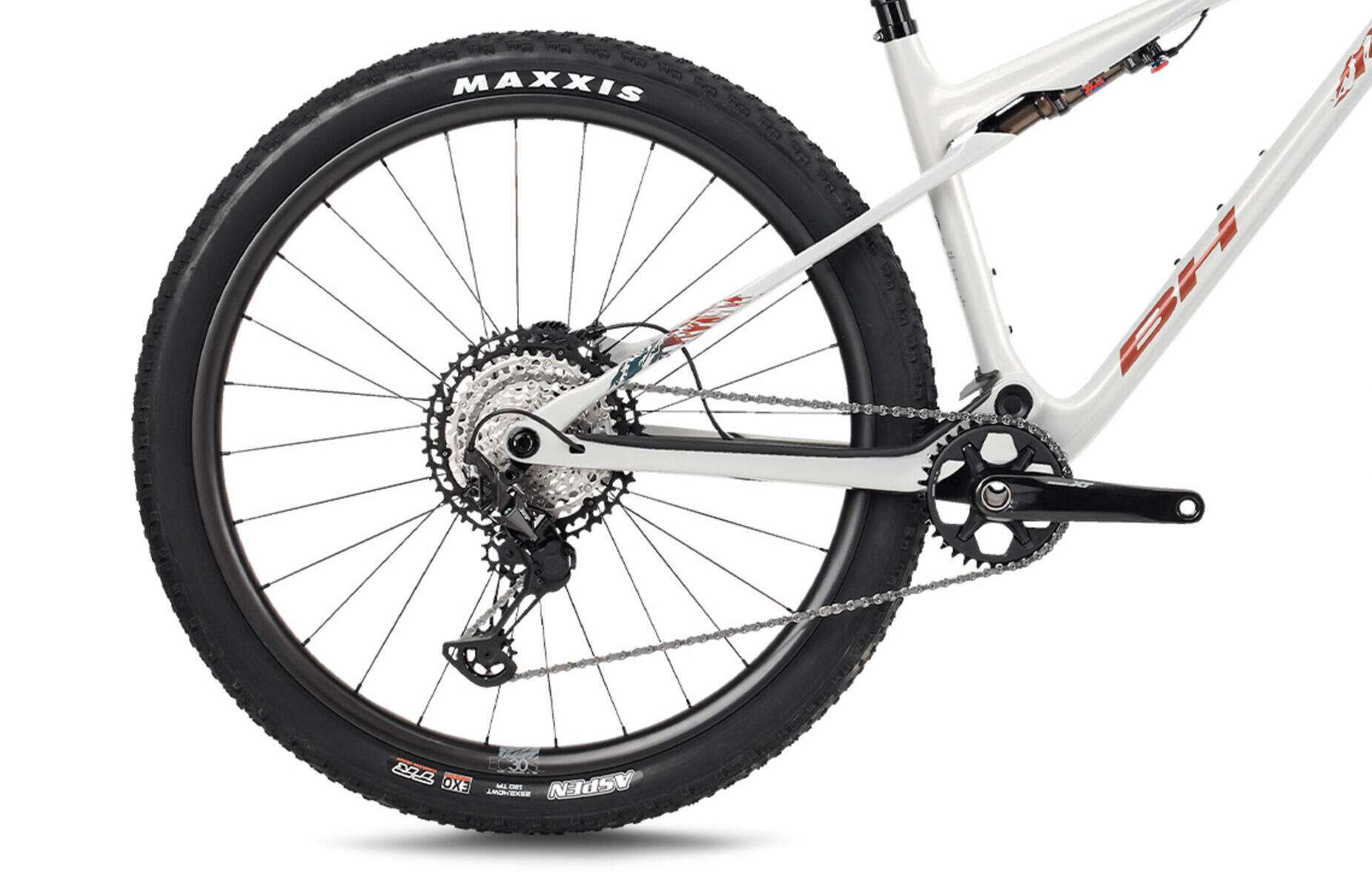 Bicicleta Mtb Bh Lynx Sls 7.0 Blanco-naranja 3/4