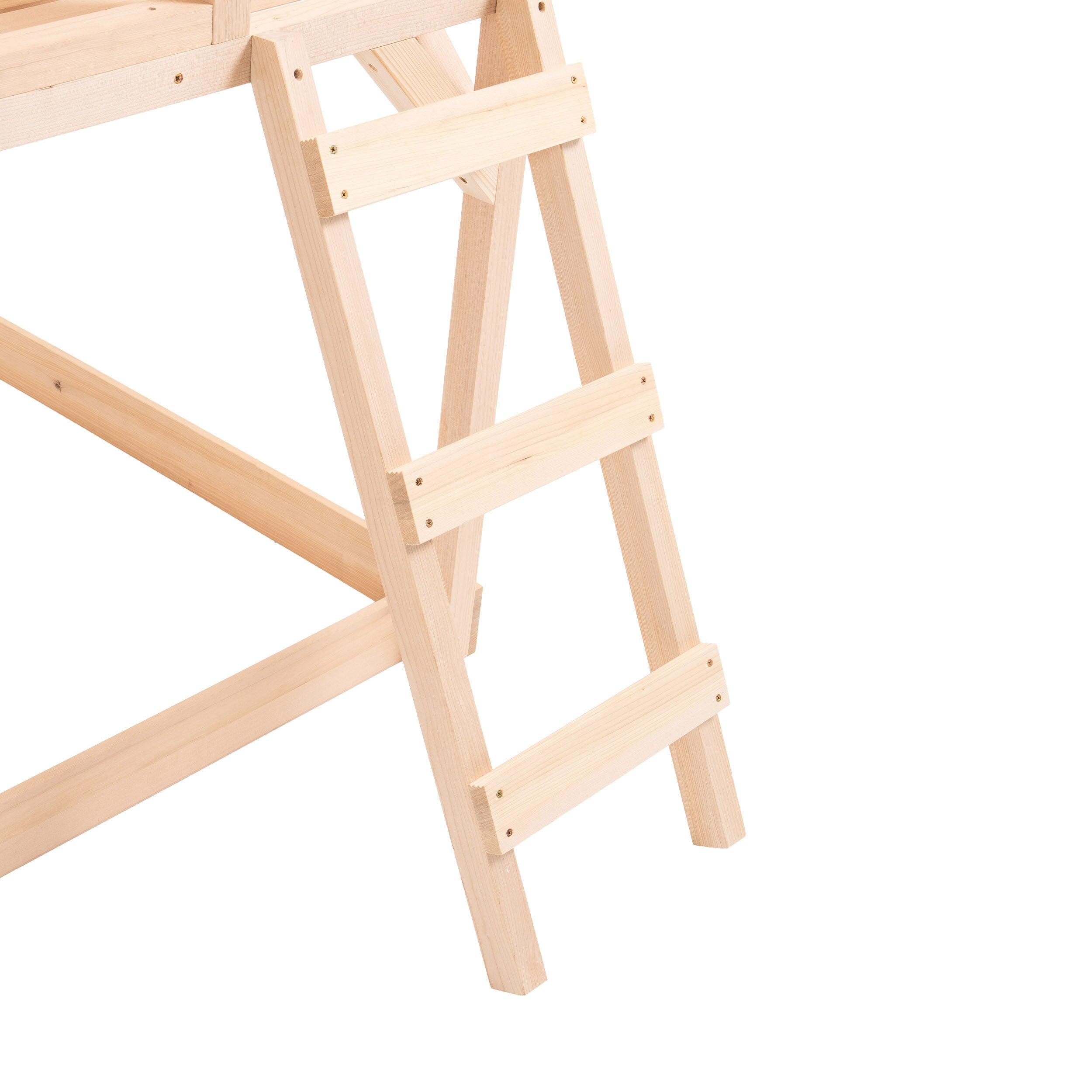 Plateforme pilotis pour maisonnette modulable  bois FSC® 3/5
