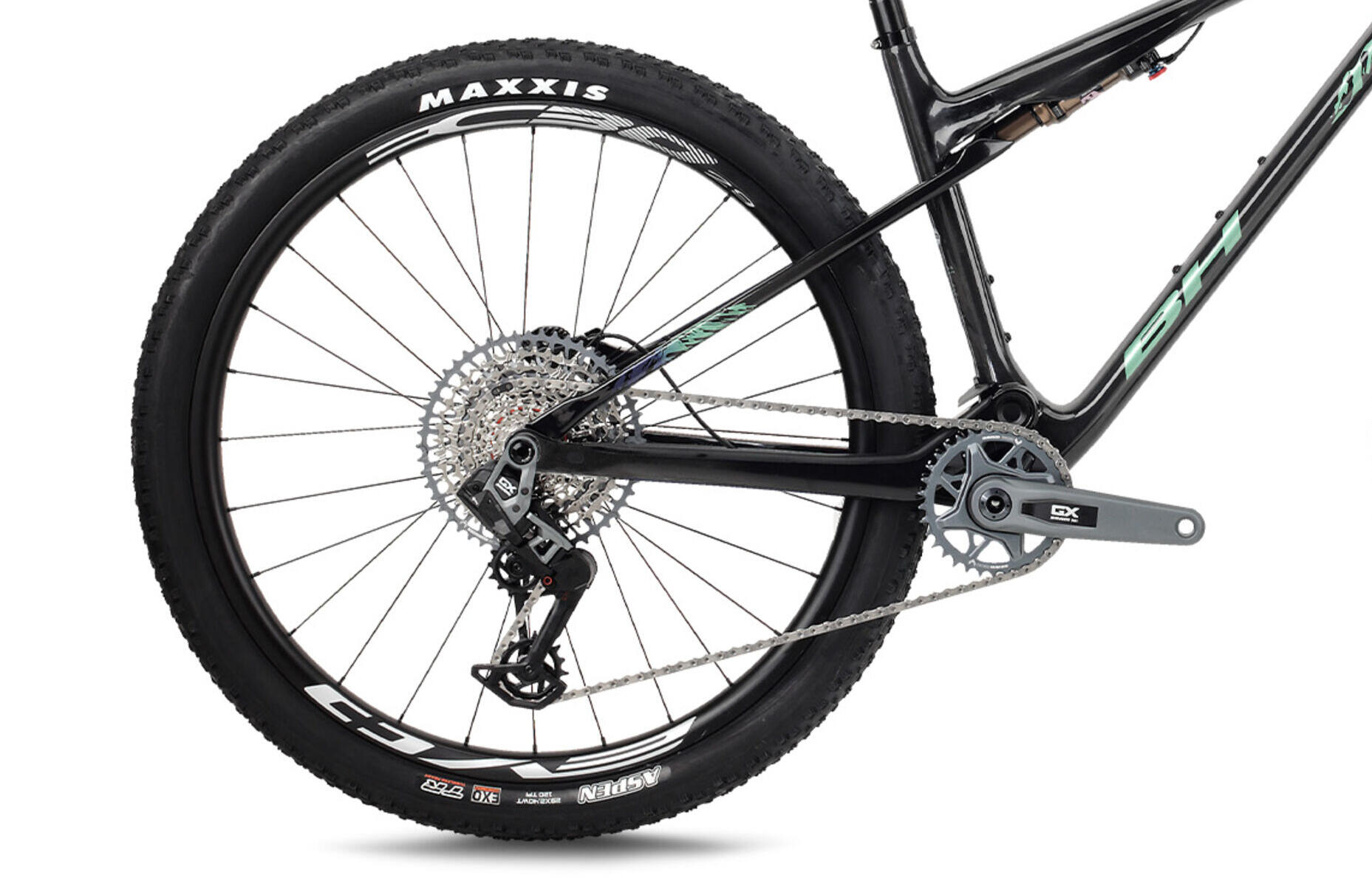 Bicicleta Mtb Bh Lynx Sls 8.5 Negro-verde 3/4