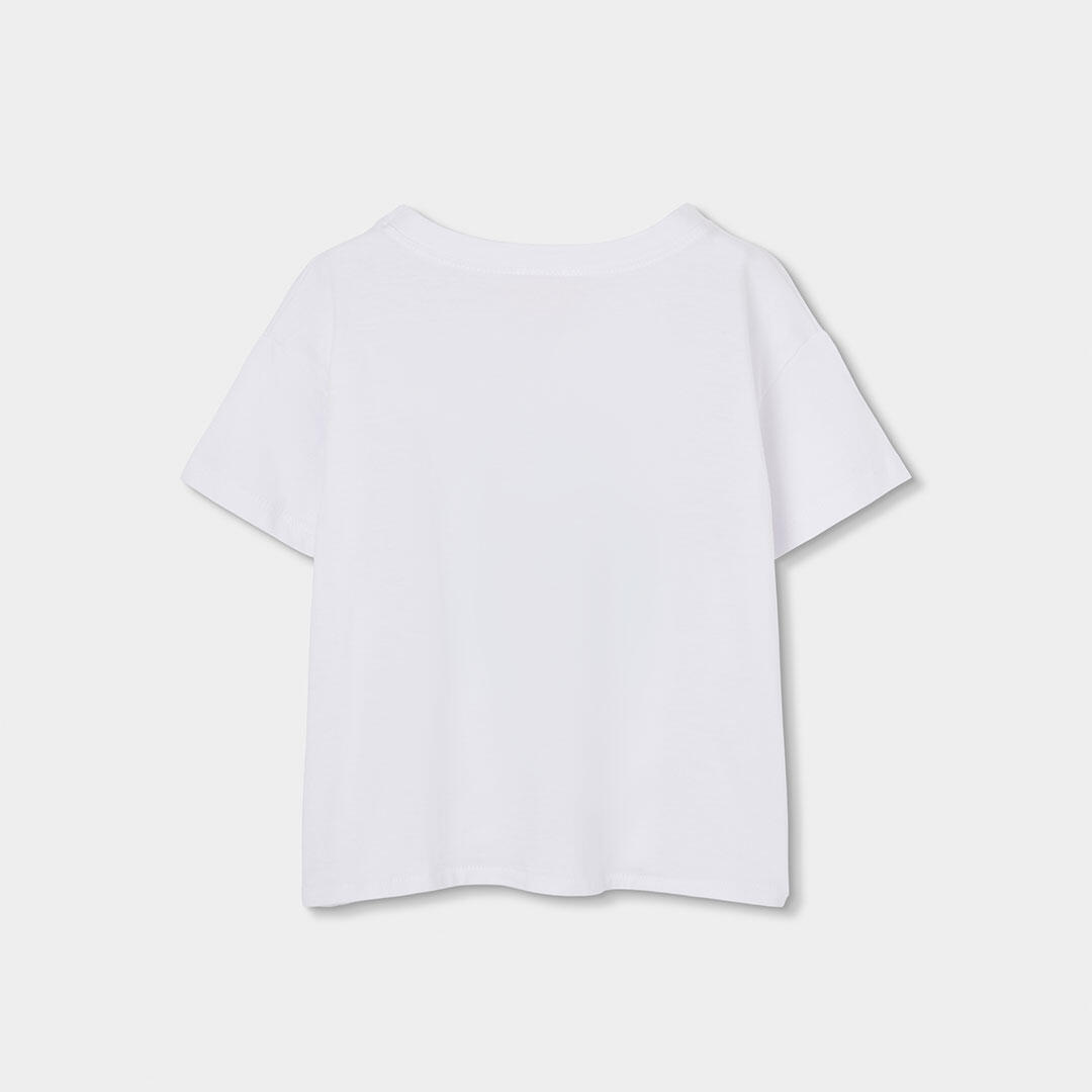Camisetas de verano de gimnasia kids niña boboli blanco 2/4