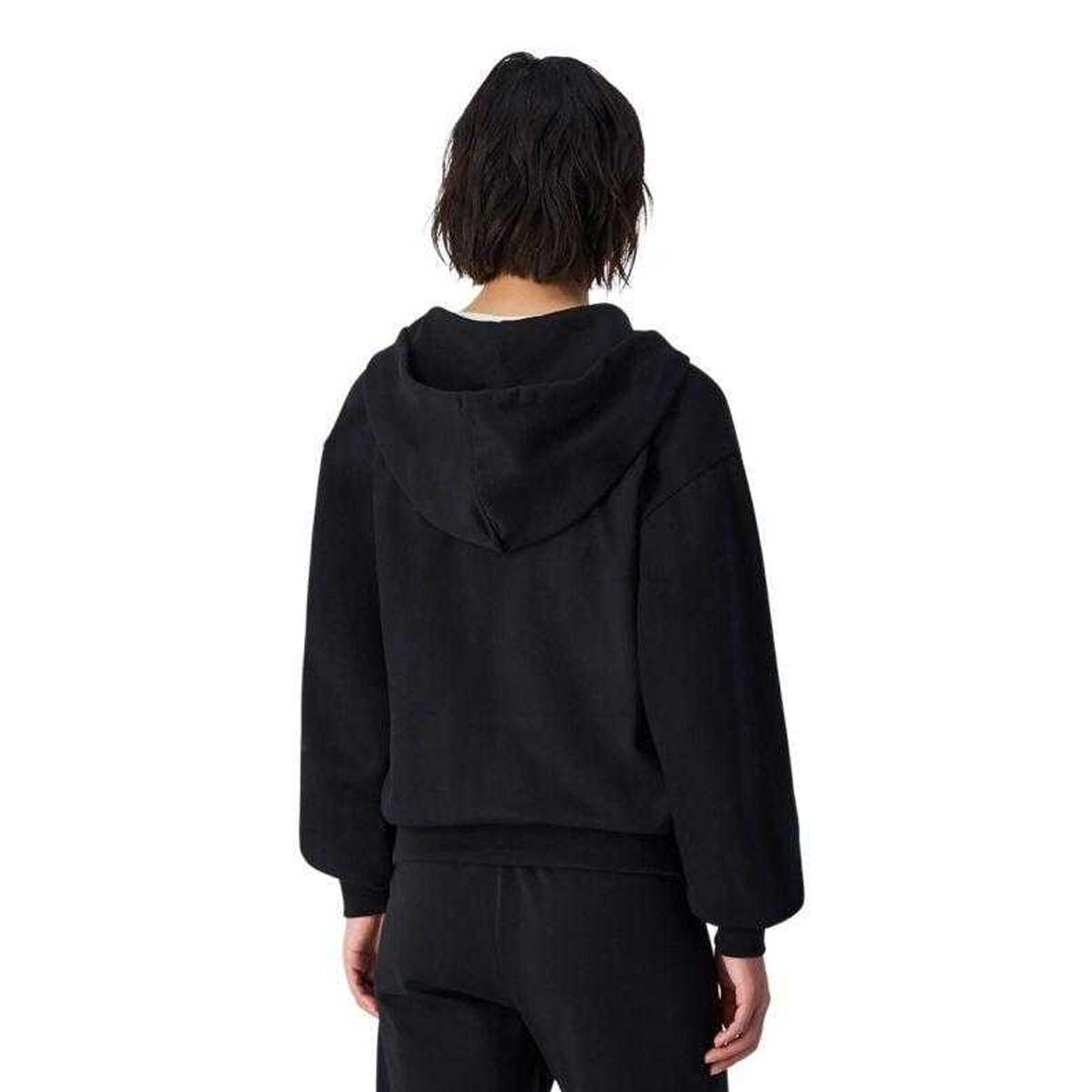 Felpa Con Cappuccio E Zip Intera Semplice Donna Champion Nero 3/5