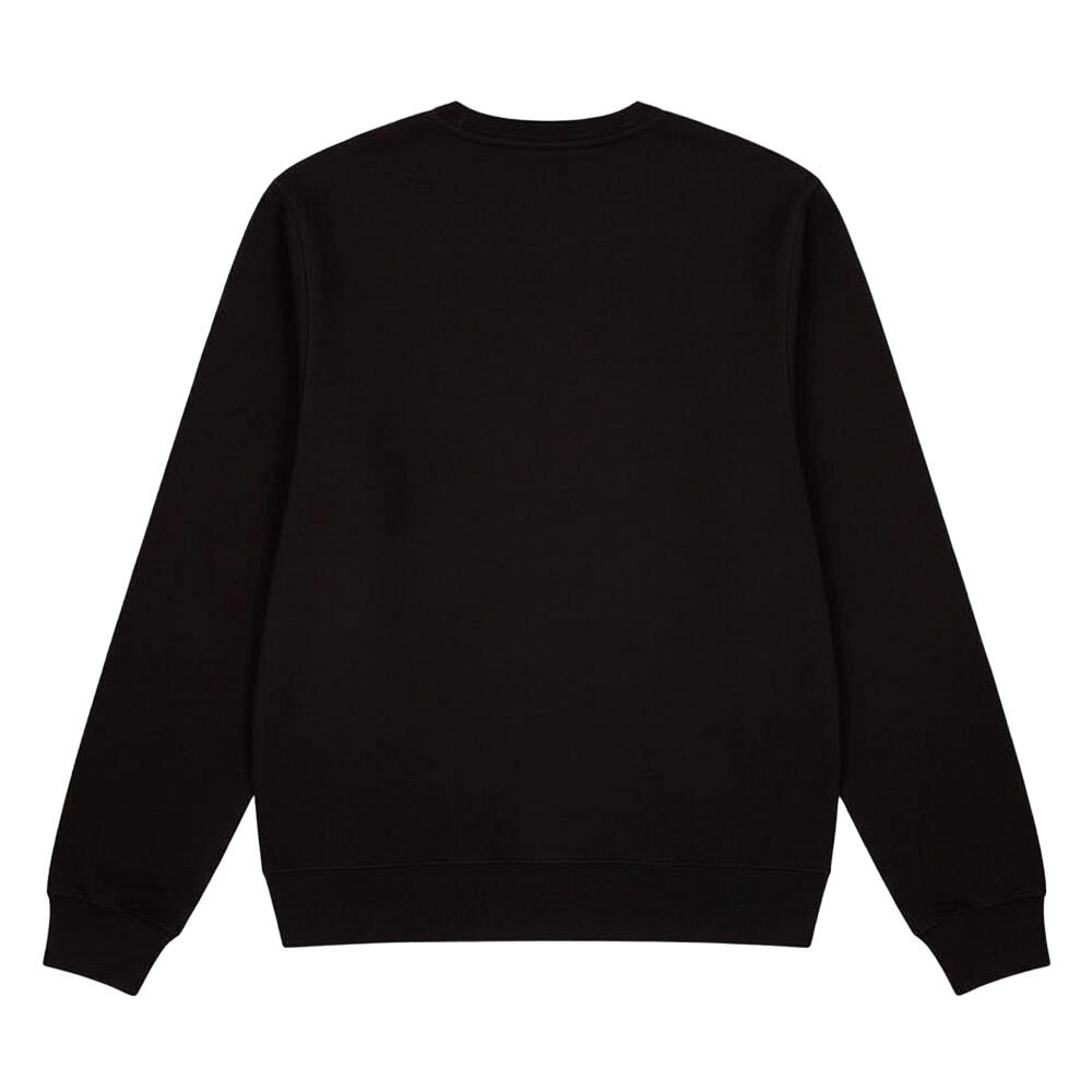 Heren Sweatshirt met ronde hals (Zwart) 3/5