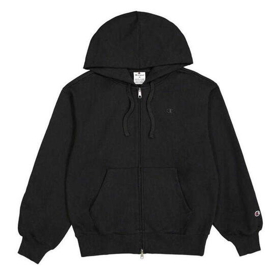 Felpa Con Cappuccio E Zip Intera Semplice Donna Champion Blu