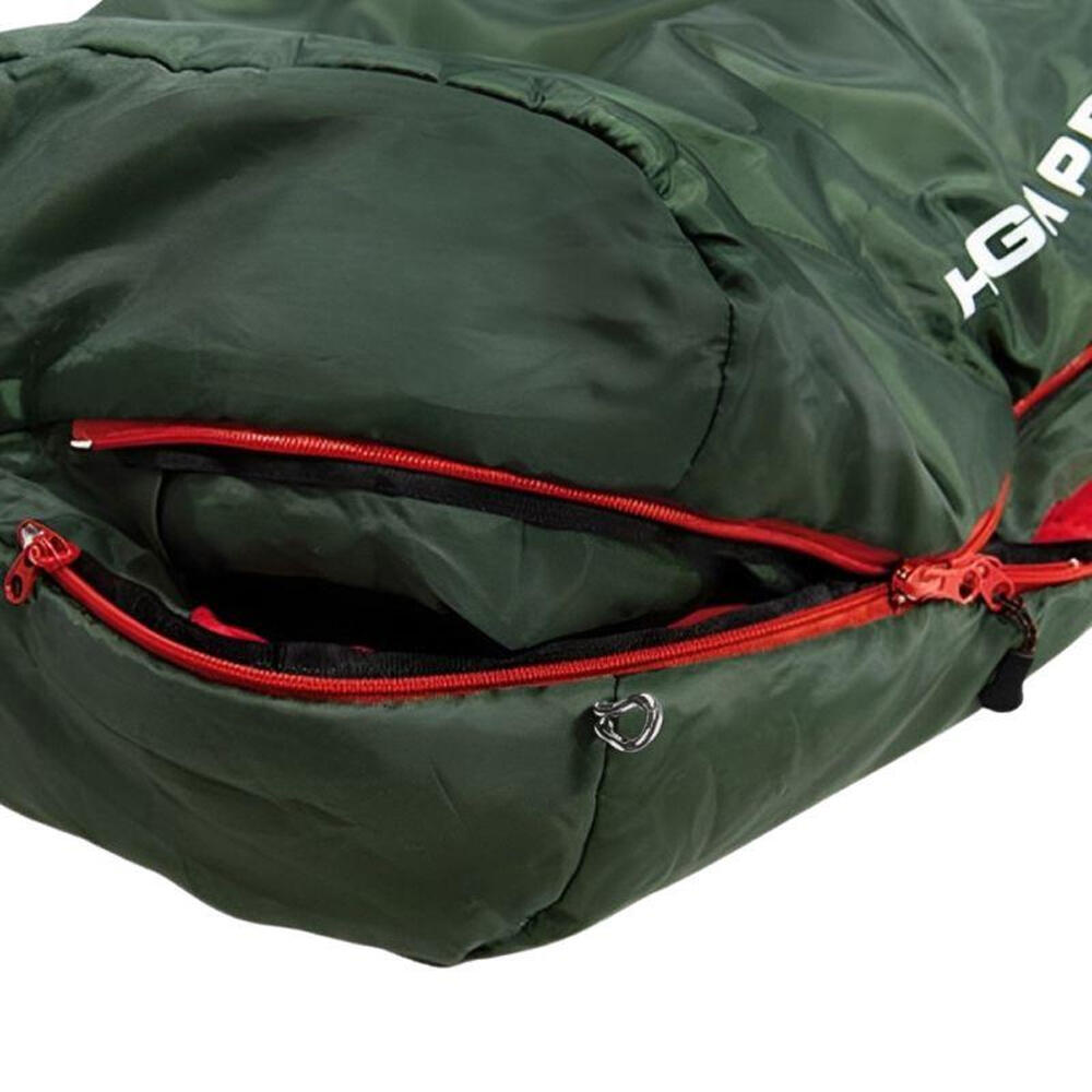 Sacco A Pelo High Peak Black Arrow Rosso Verde 3/4