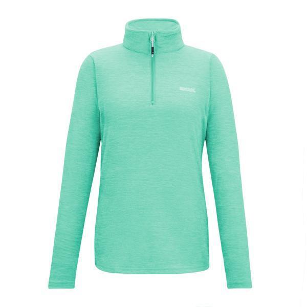 Womens/Ladies Sweetheart Quarter Zip Fleece Top (Ice Green)