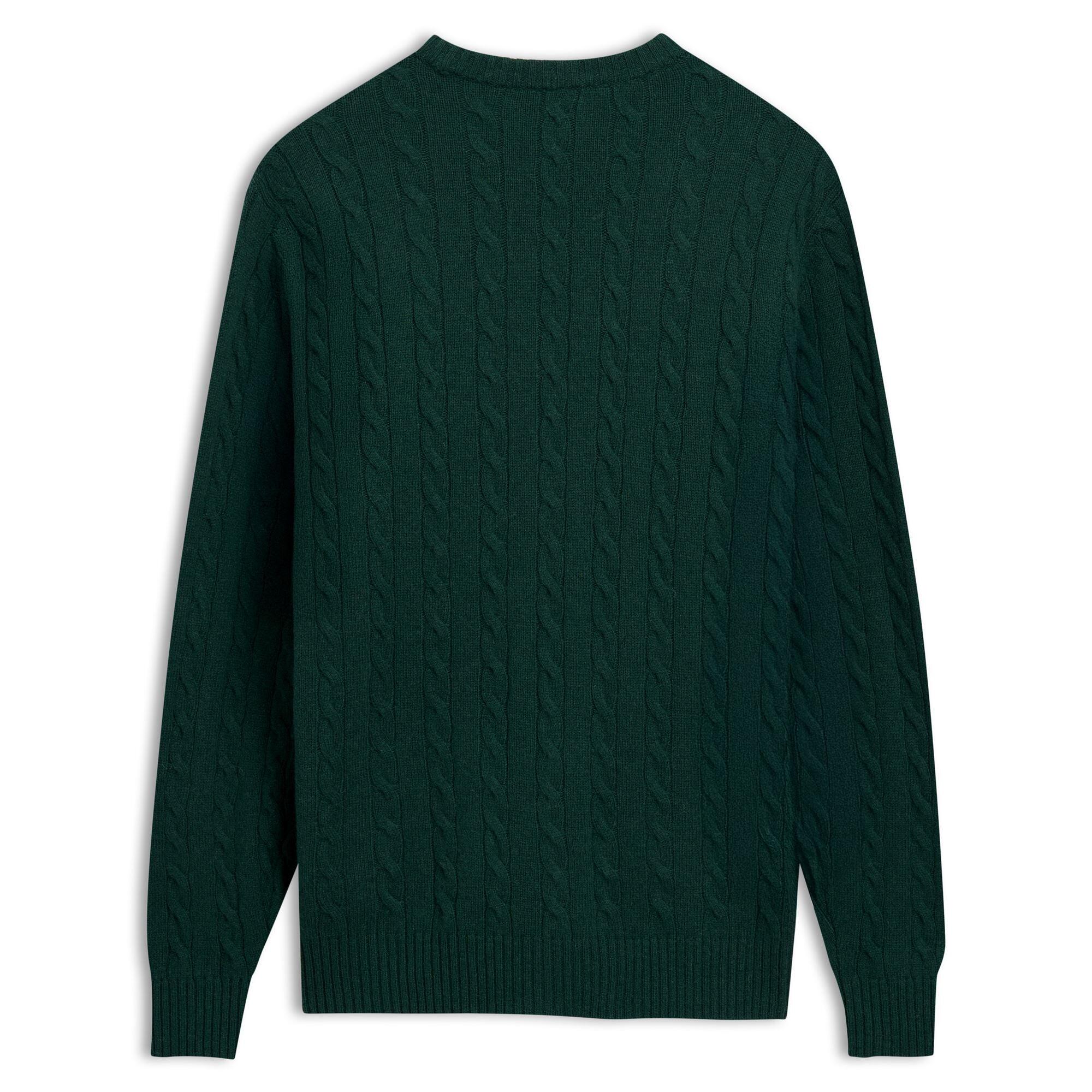 Maglione da uomo in lana verde da lifestyle 3/6
