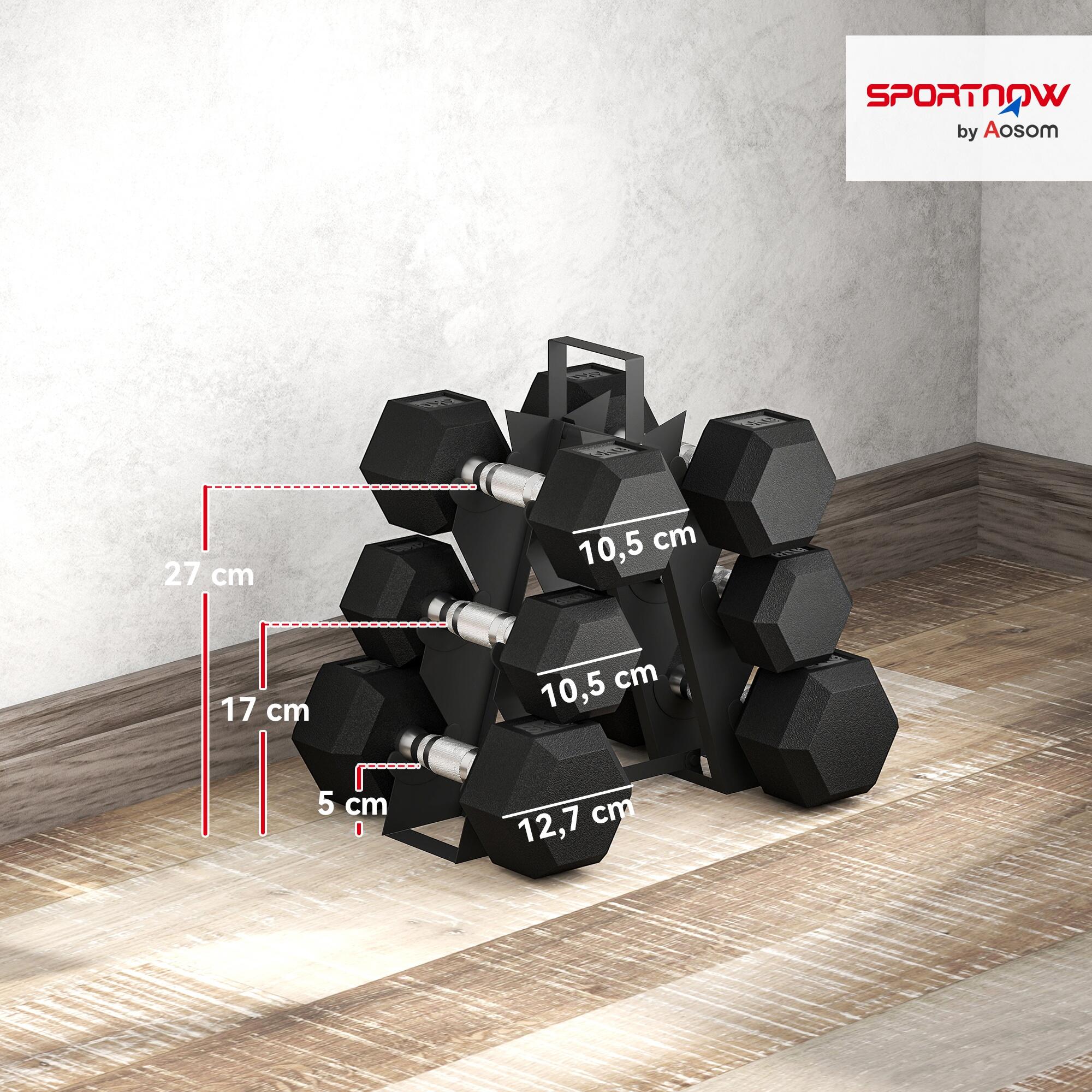 Conjunto de Halteres SPORTNOW Preto 3/5