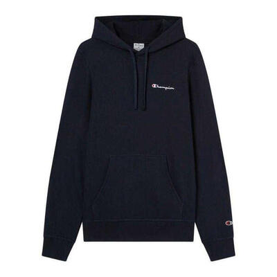 Heren borst geborduurde logo hoodie (marineblauw)