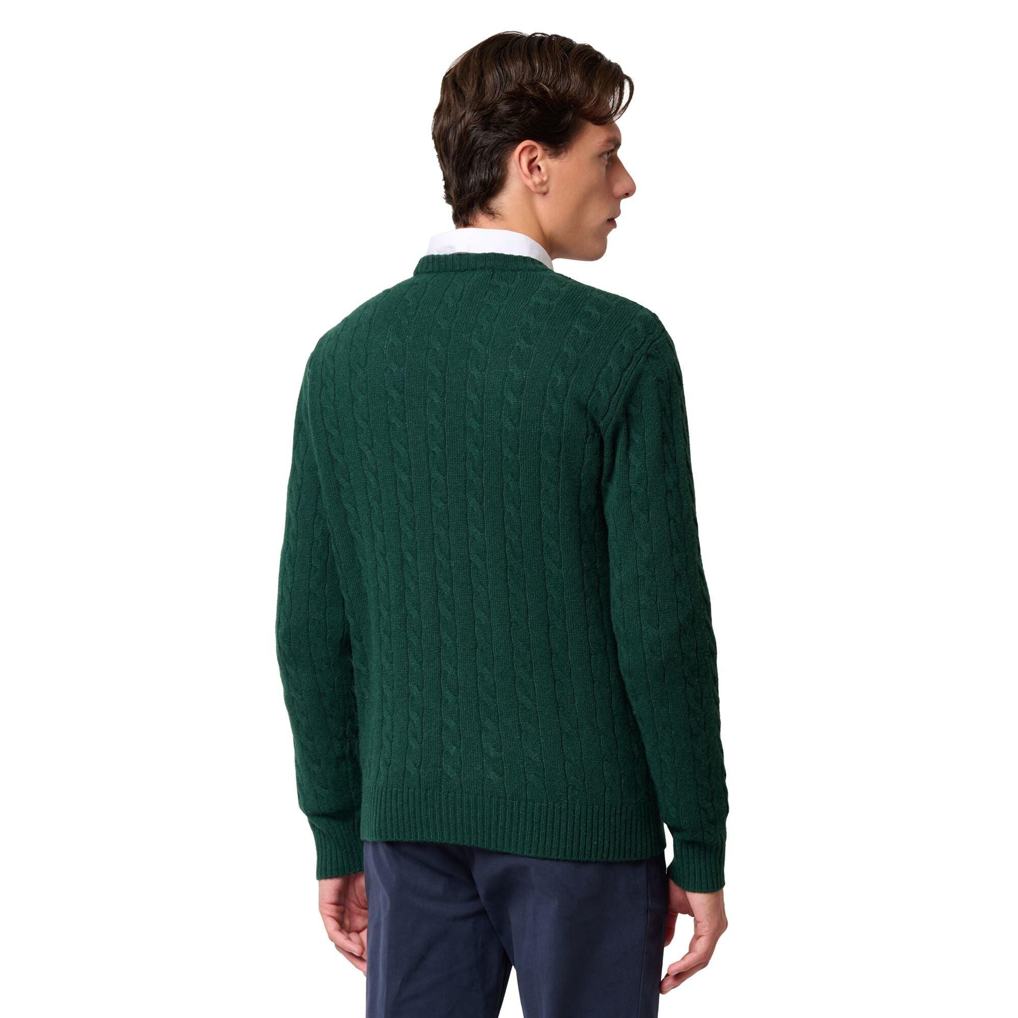 Maglione da uomo in lana verde da lifestyle 5/6
