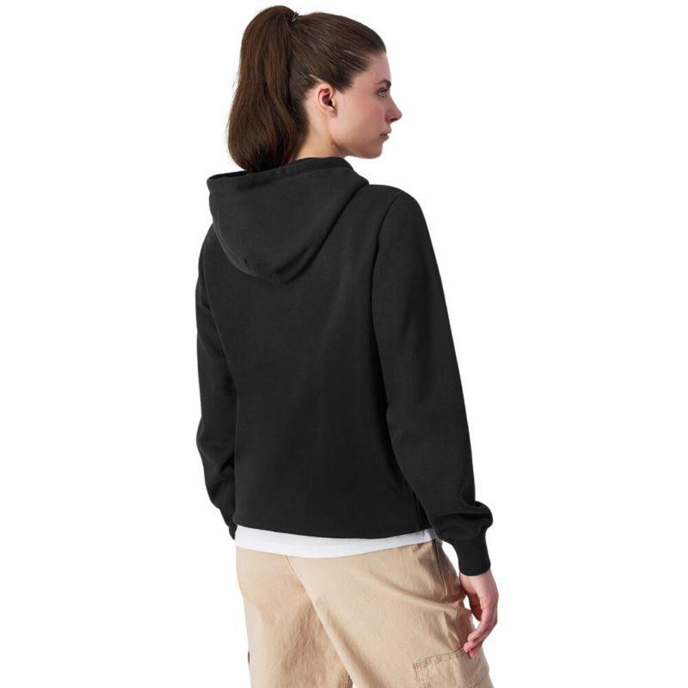 Felpa Con Cappuccio Logo Sul Petto Donna Champion Nero 3/5