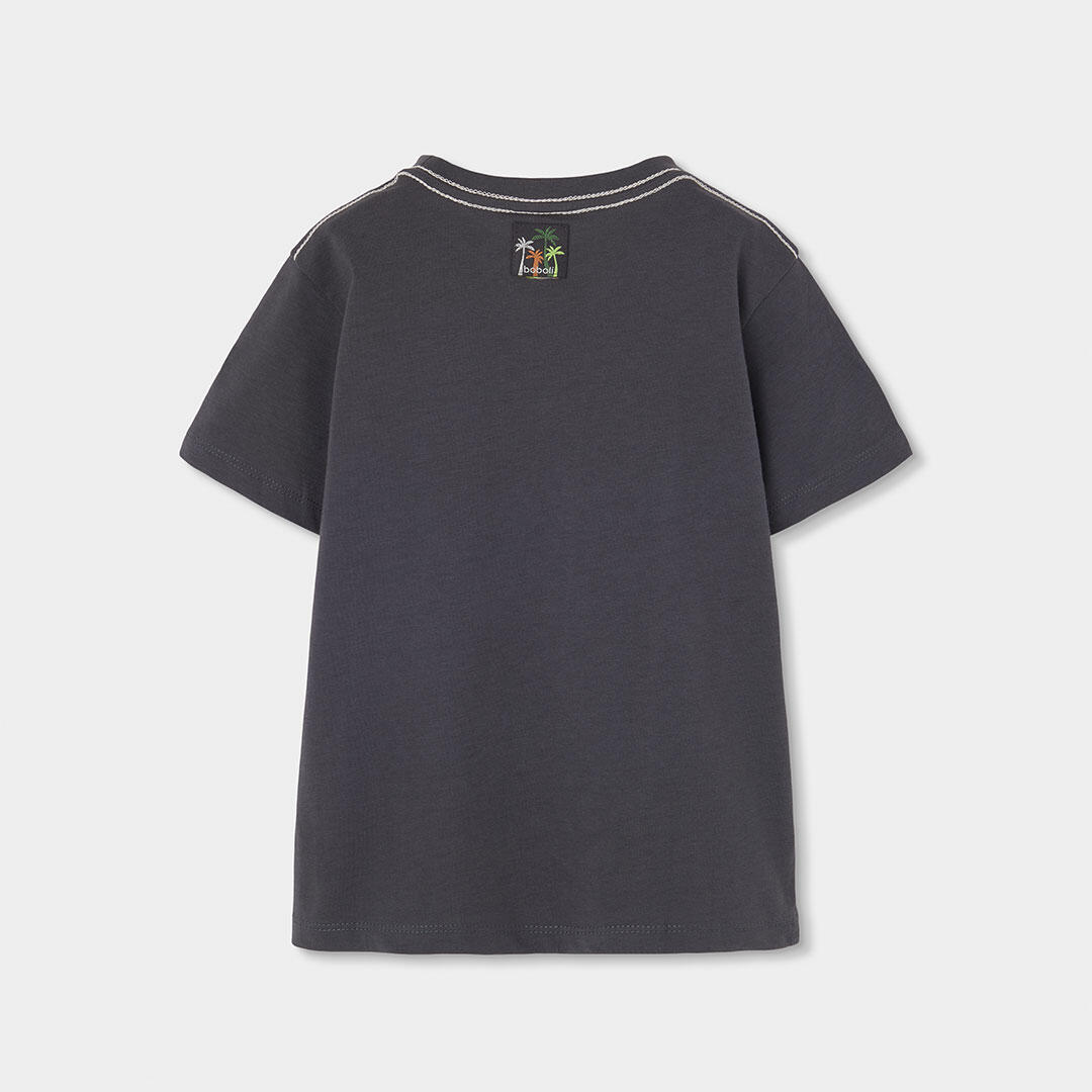 Camisetas de verano de gimnasia kids niño boboli gris 2/4