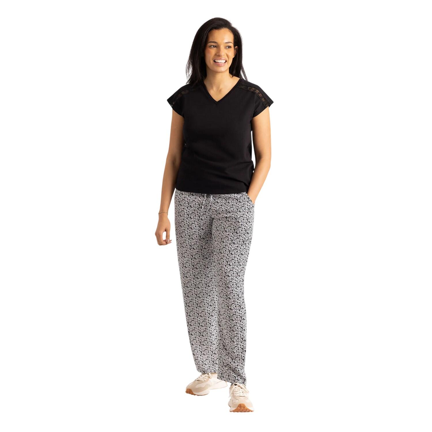 Pantalone Floreale Donna Trespass Kelowna Nero 4/5