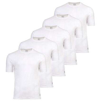 T-Shirt Herren 5er Pack Bequem sitzend-RM Undershirt U-Neck 5-Pack