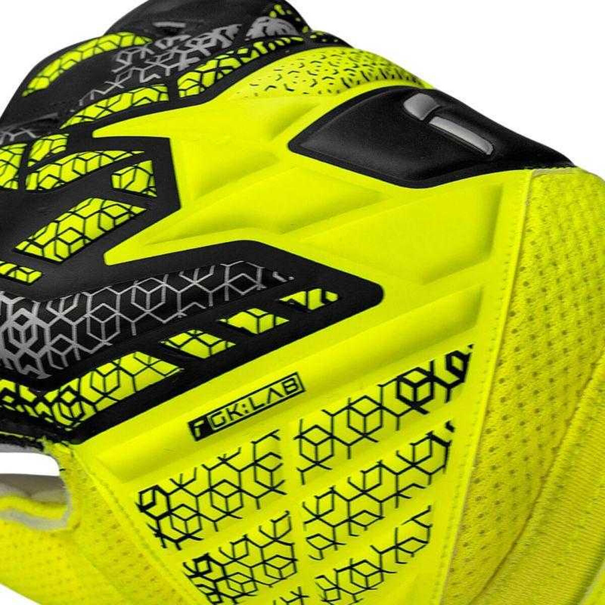 Guantes de Portero Attrakt Solid para Adultos Unisex Negro, Verde 3/4