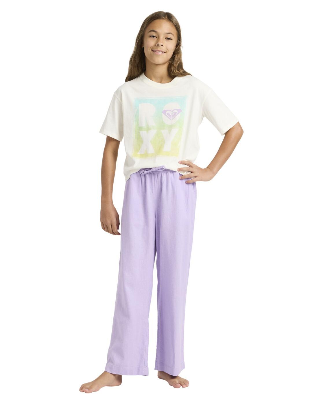 Pantalon à taille élastique LEKEITIO BREAK Violet Fille 3/4