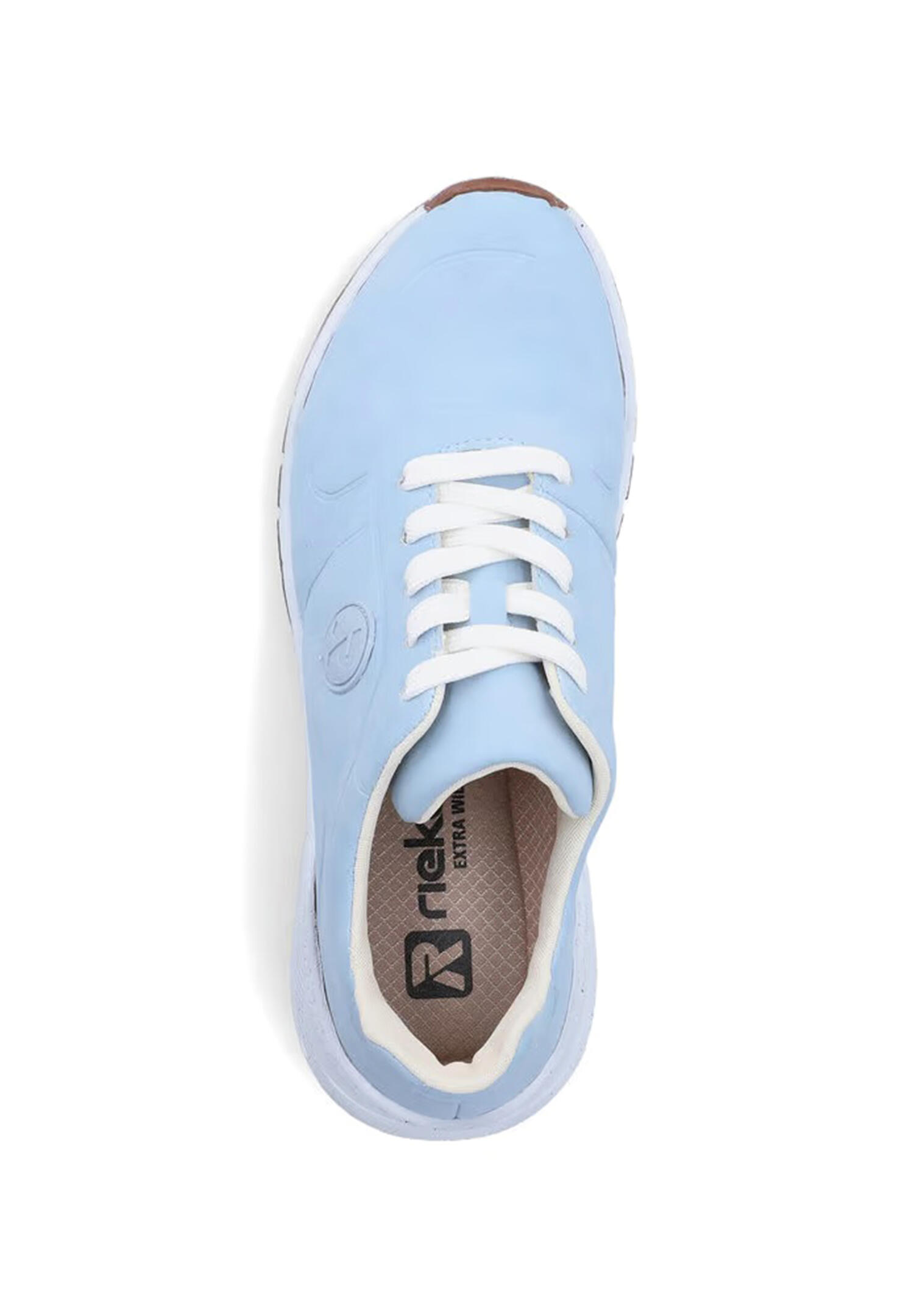 Rieker Damen Sneaker Low Halbschuhe Schuhe M4903- 12 Blau extra Weit 3/5