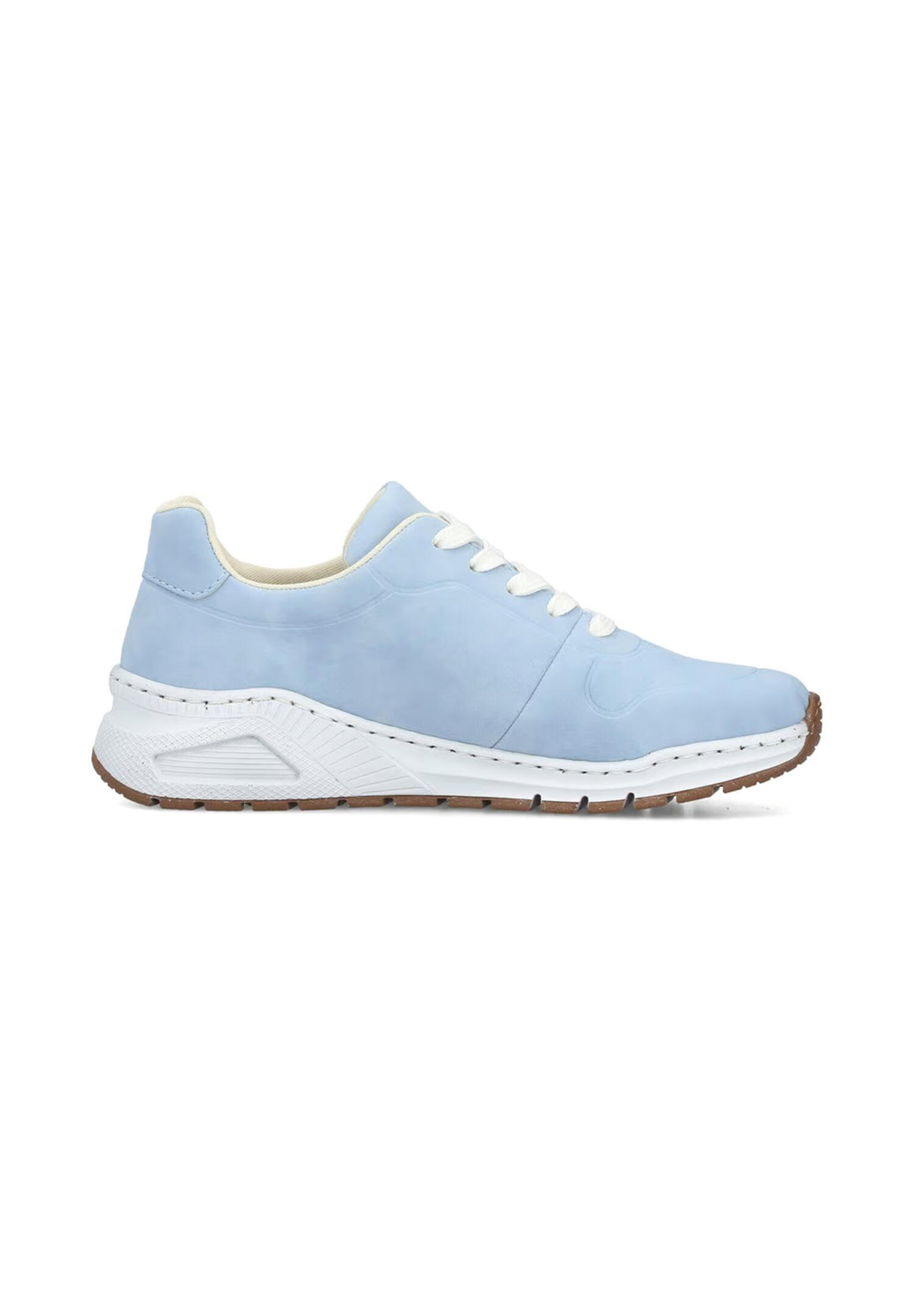 Rieker Damen Sneaker Low Halbschuhe Schuhe M4903- 12 Blau extra Weit 2/5