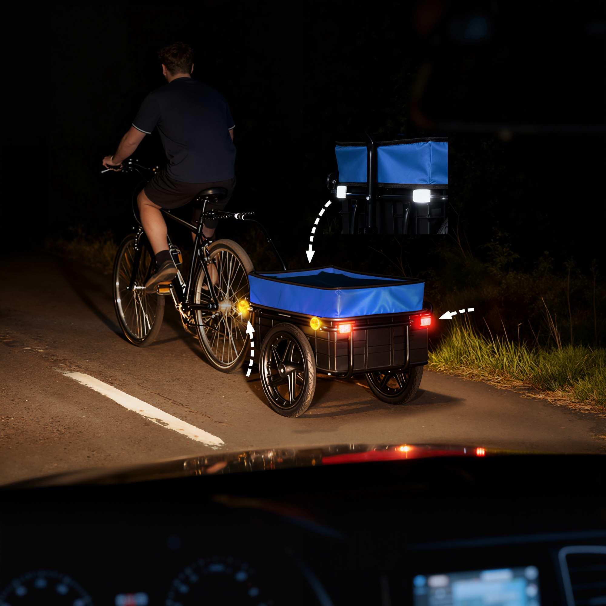 Reboque para Bicicleta HOMCOM Azul 5/5
