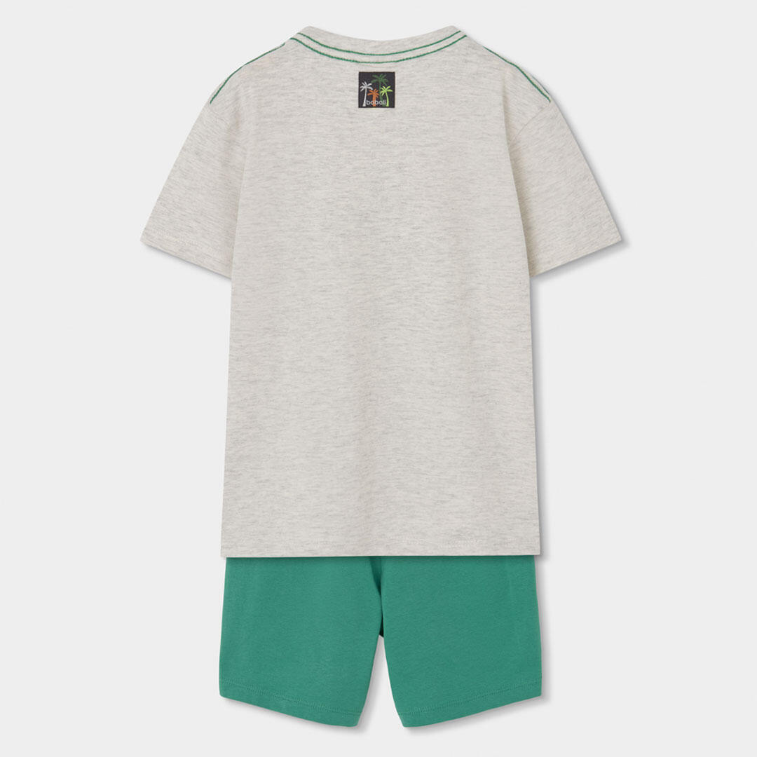 Conjuntos de verano de gimnasia kids niño boboli crudo 2/7