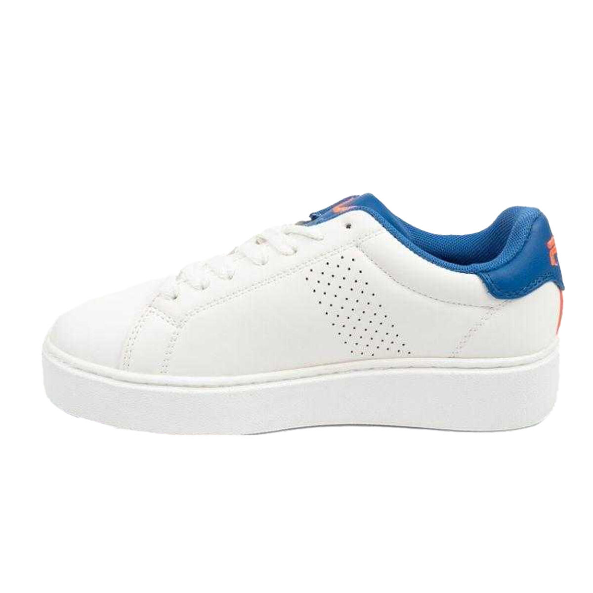Baskets CROSSCOURT Enfant (Blanc / Bleu) 3/5