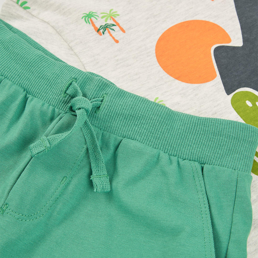 Conjuntos de verano de gimnasia kids niño boboli crudo 7/7
