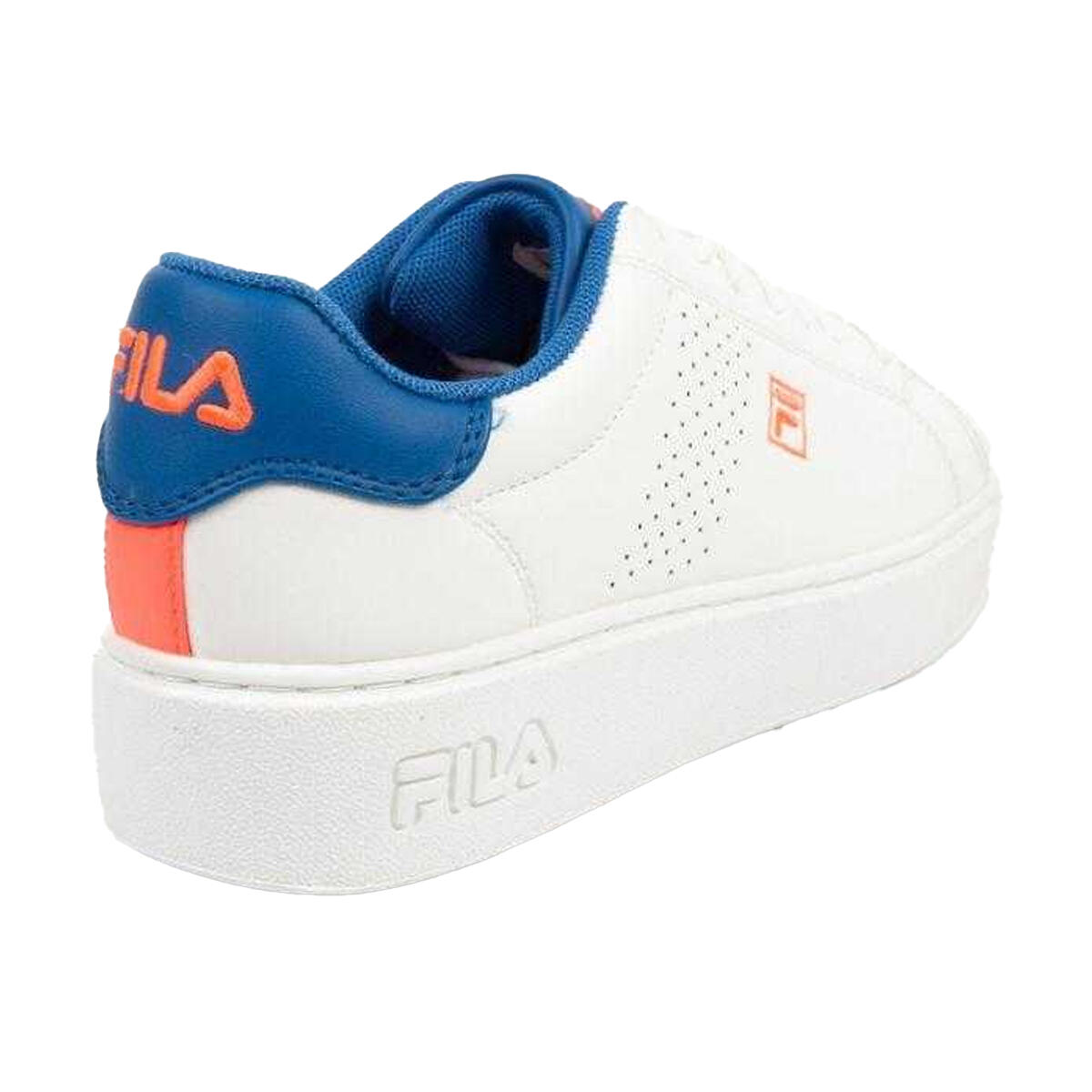 Baskets CROSSCOURT Enfant (Blanc / Bleu) 2/5