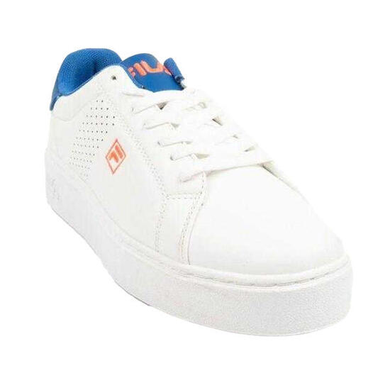 Baskets CROSSCOURT Enfant (Blanc / Bleu)
