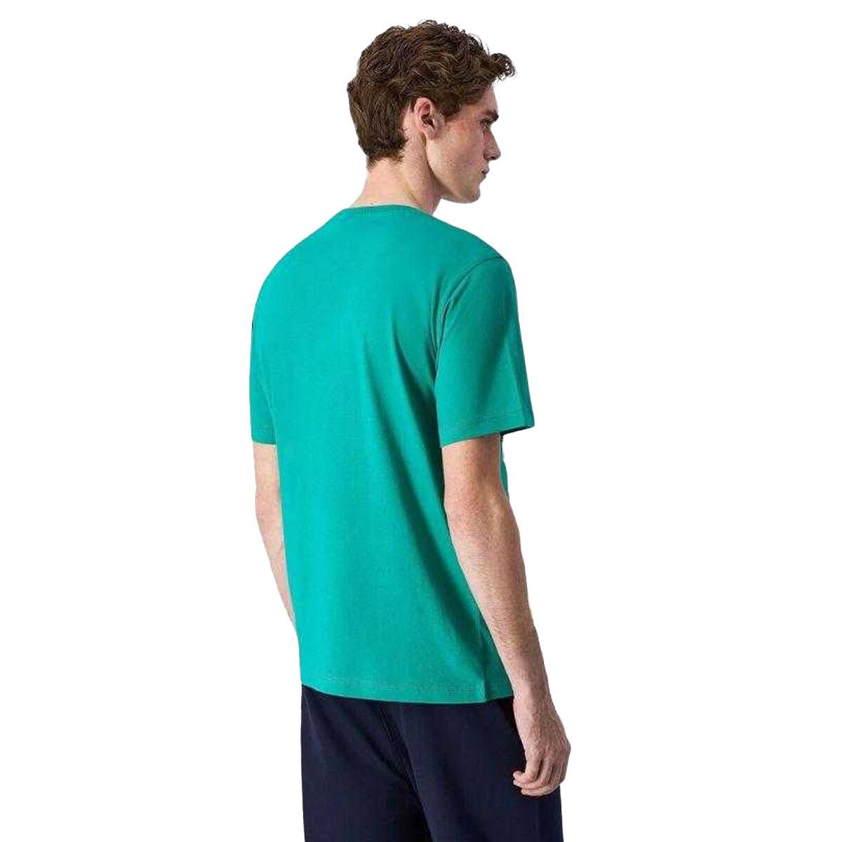 Herenshirt met korte mouwen (Groen) 3/4