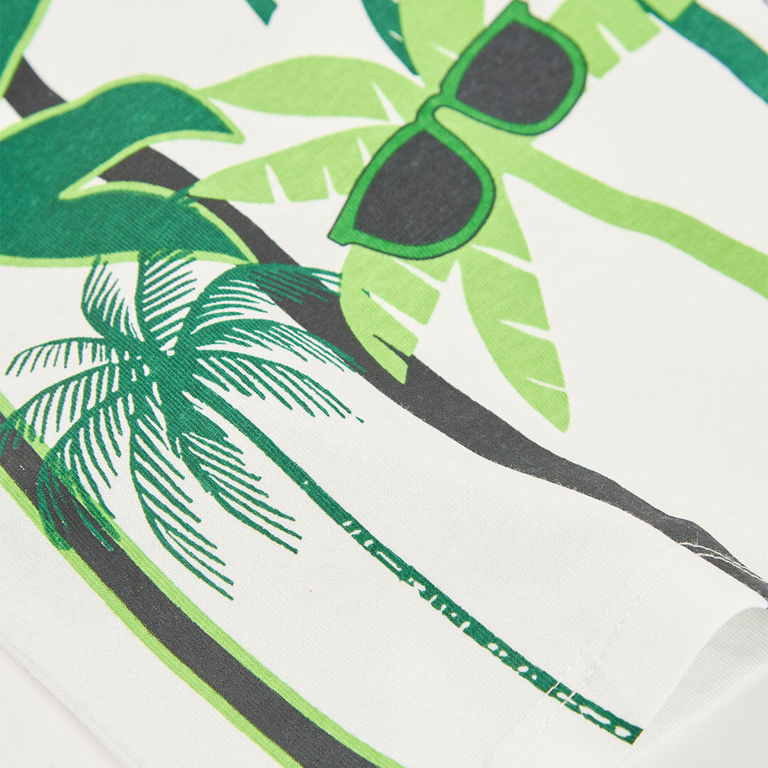 Camisetas de verano de senderismo kids niño boboli blanco 4/4
