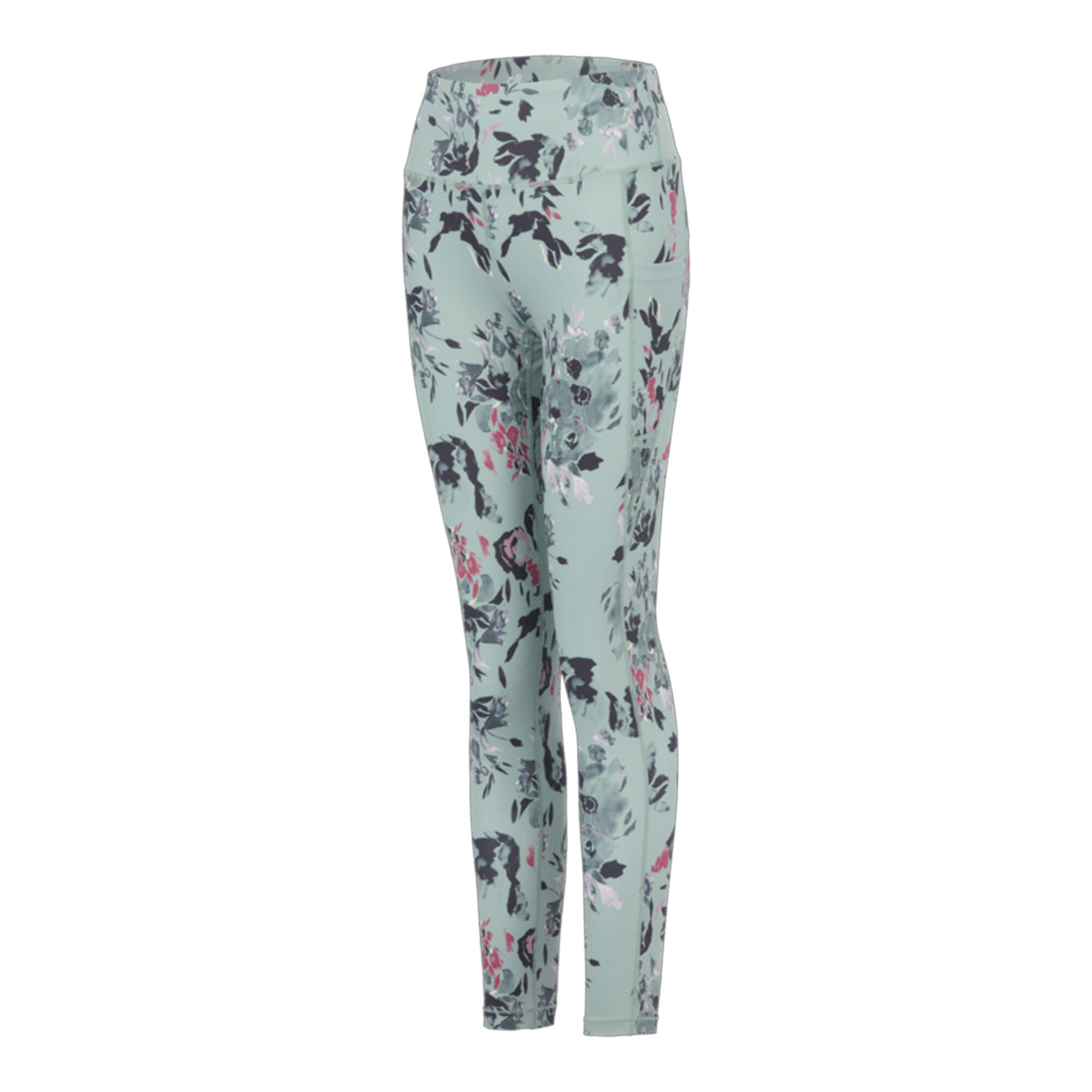 Pantacollant Floreale Donna Regatta Influential II Verde Ghiacciaio 3/4