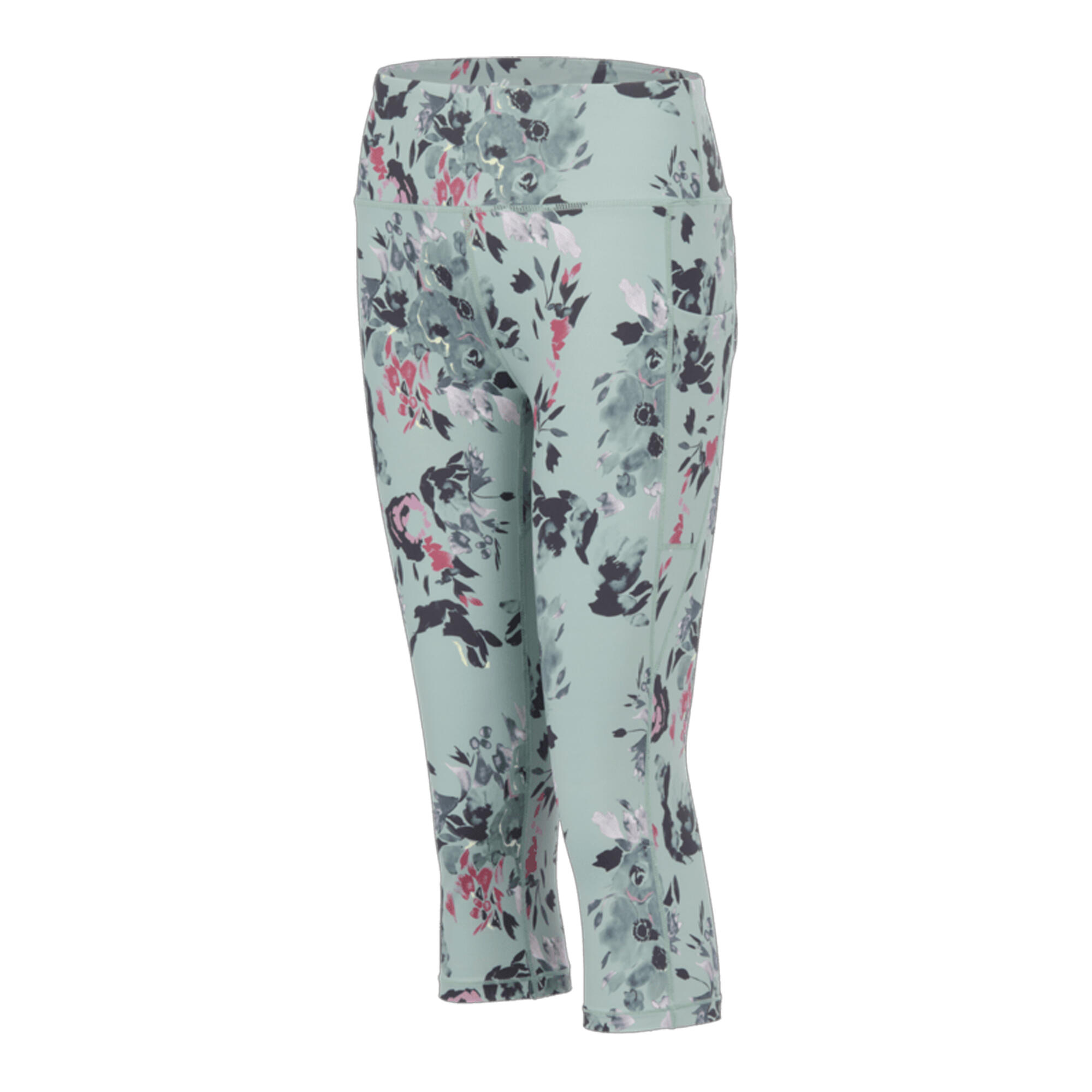 Dames Influential II Floral 3/4 Legging (Gletsjer Groen) 3/4