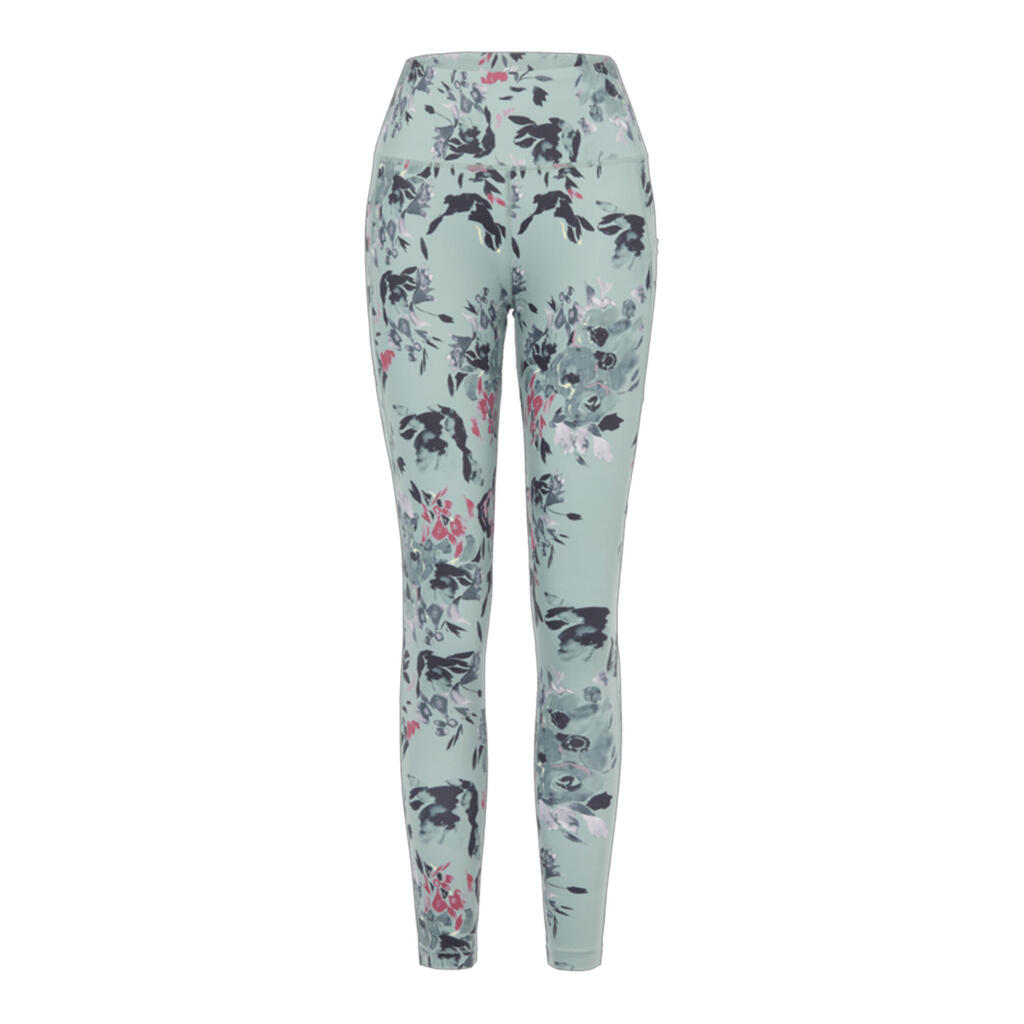 Womens/Ladies Influential II Floral Leggings (Glacier Green)